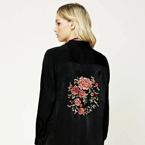 Forever 21 Contemporary Floral Shirt Dress